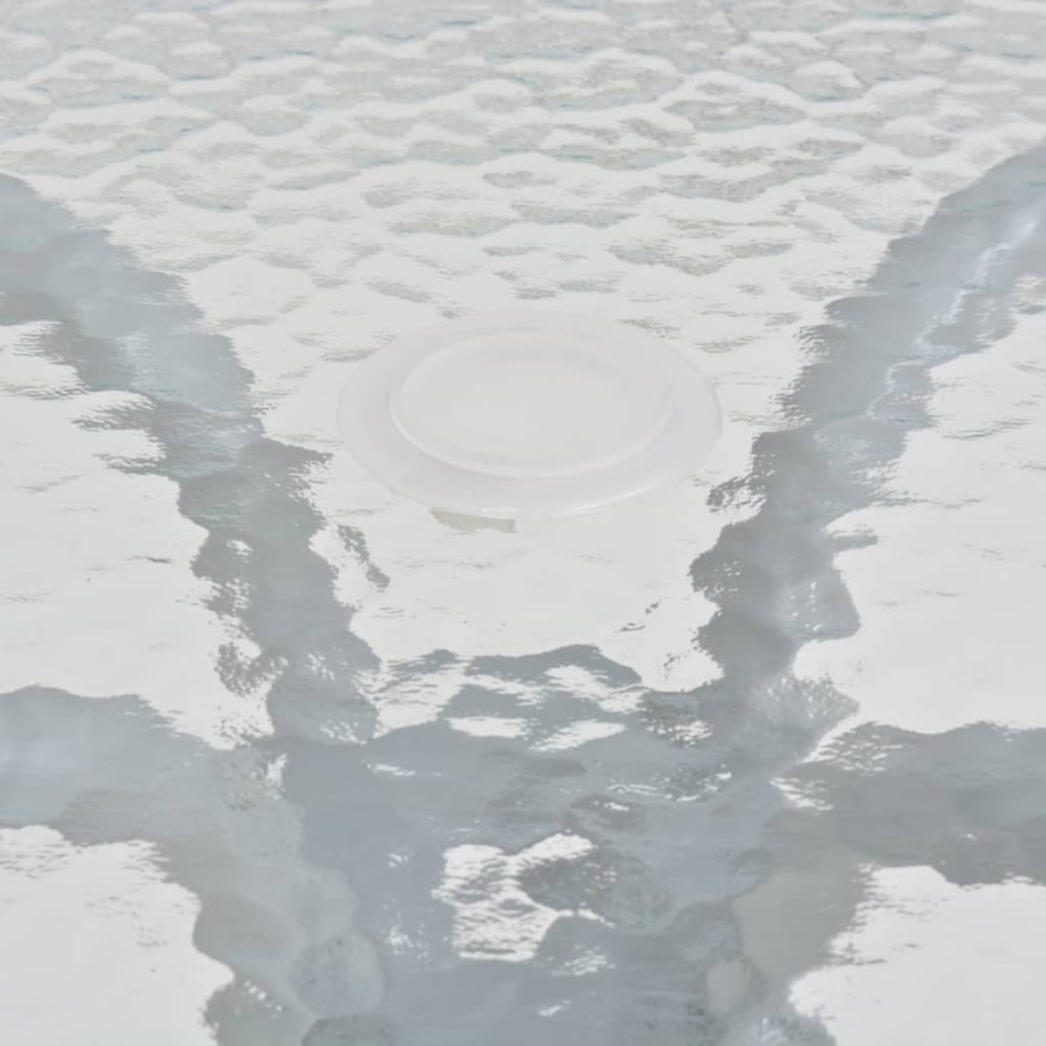 Juego de comedor de jardín 6 piezas acero y textilene