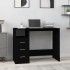 Escritorio cajones madera contrachapada negro 102x50x76