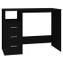 Escritorio cajones madera contrachapada negro 102x50x76