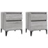 Mesitas de noche 2 unidades gris Sonoma 40x35x50