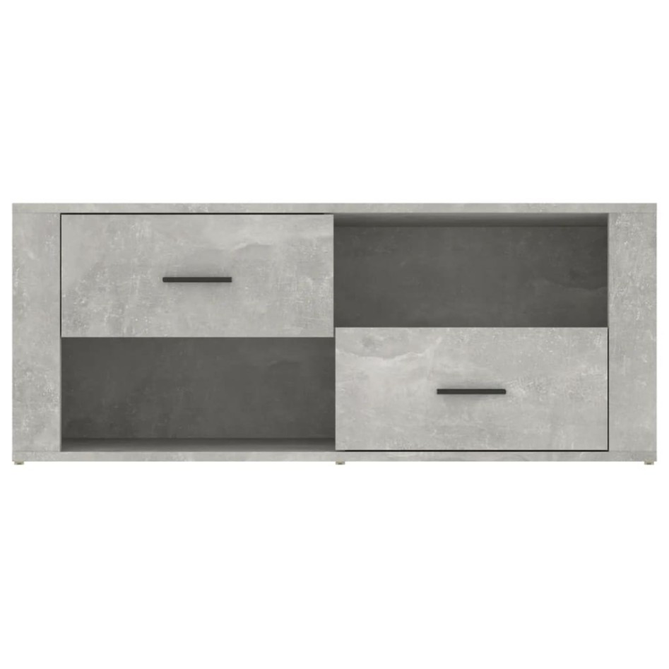 Mueble para TV contrachapada gris hormigón 100x35x40