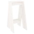 Taburetes 2 unidades madera maciza de pino blanco 40x40x75