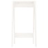 Taburetes 2 unidades madera maciza de pino blanco 40x40x75