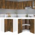 Armario colgante de esquina madera ingeniería roble