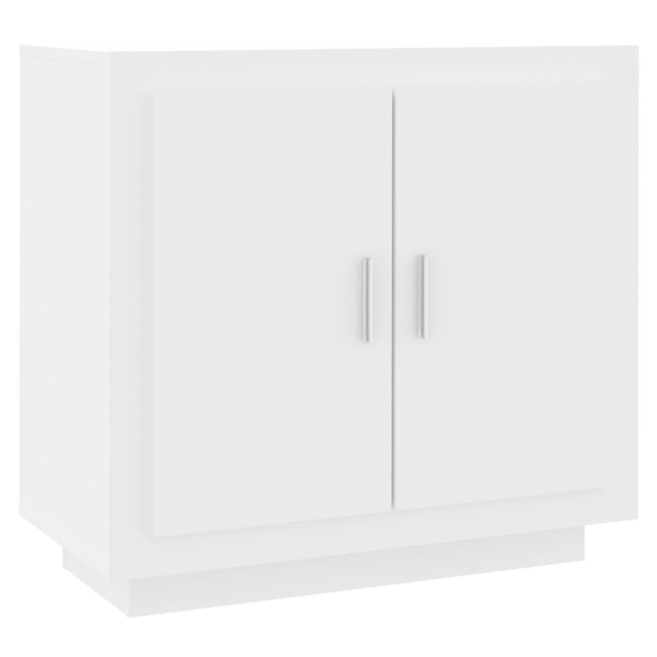 Aparador de madera contrachapada blanco 80x40x75