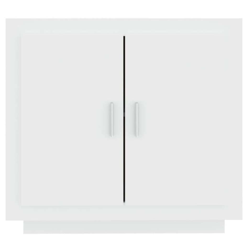 Aparador de madera contrachapada blanco 80x40x75