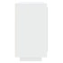 Aparador de madera contrachapada blanco 80x40x75