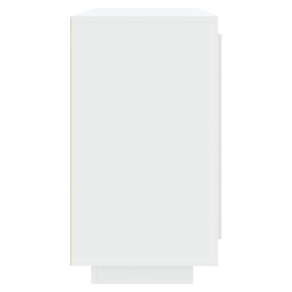 Aparador de madera contrachapada blanco 80x40x75