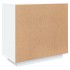 Aparador de madera contrachapada blanco 80x40x75