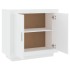 Aparador de madera contrachapada blanco 80x40x75