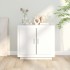 Aparador de madera contrachapada blanco 80x40x75