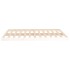 Estructura de cama sin colchón madera de pino blanca 140x190