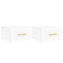 Mesitas de noche de pared 2 uds blanco 35x35x20
