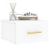 Mesitas de noche de pared 2 uds blanco 35x35x20