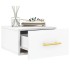 Mesitas de noche de pared 2 uds blanco 35x35x20