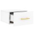 Mesitas de noche de pared 2 uds blanco 35x35x20