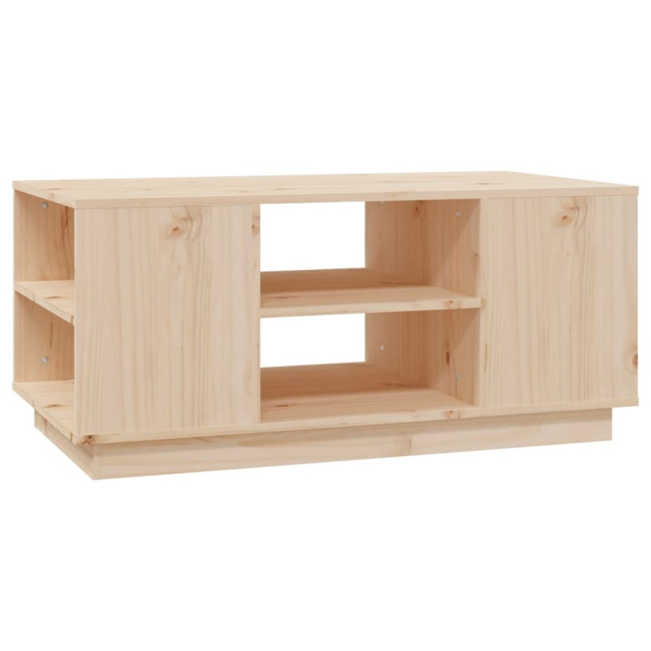 Mesa de centro de madera maciza de pino 90x49x40,5