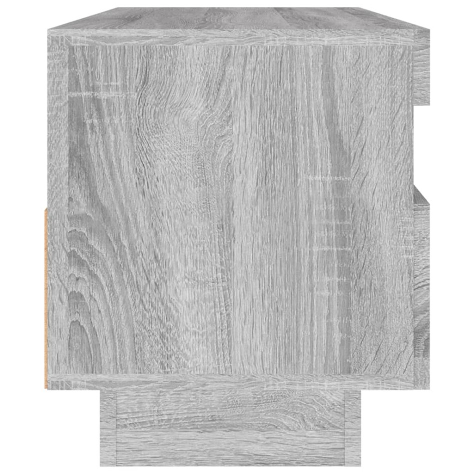Mueble de TV con luces LED gris Sonoma 100x35x40