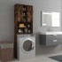 Armario de lavadora color roble ahumado 64x24x190