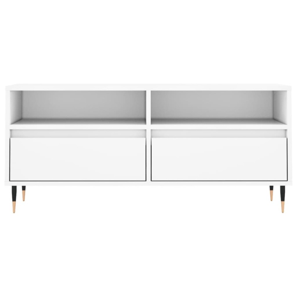 Mueble para TV madera contrachapada blanco 100x34,5x44,5
