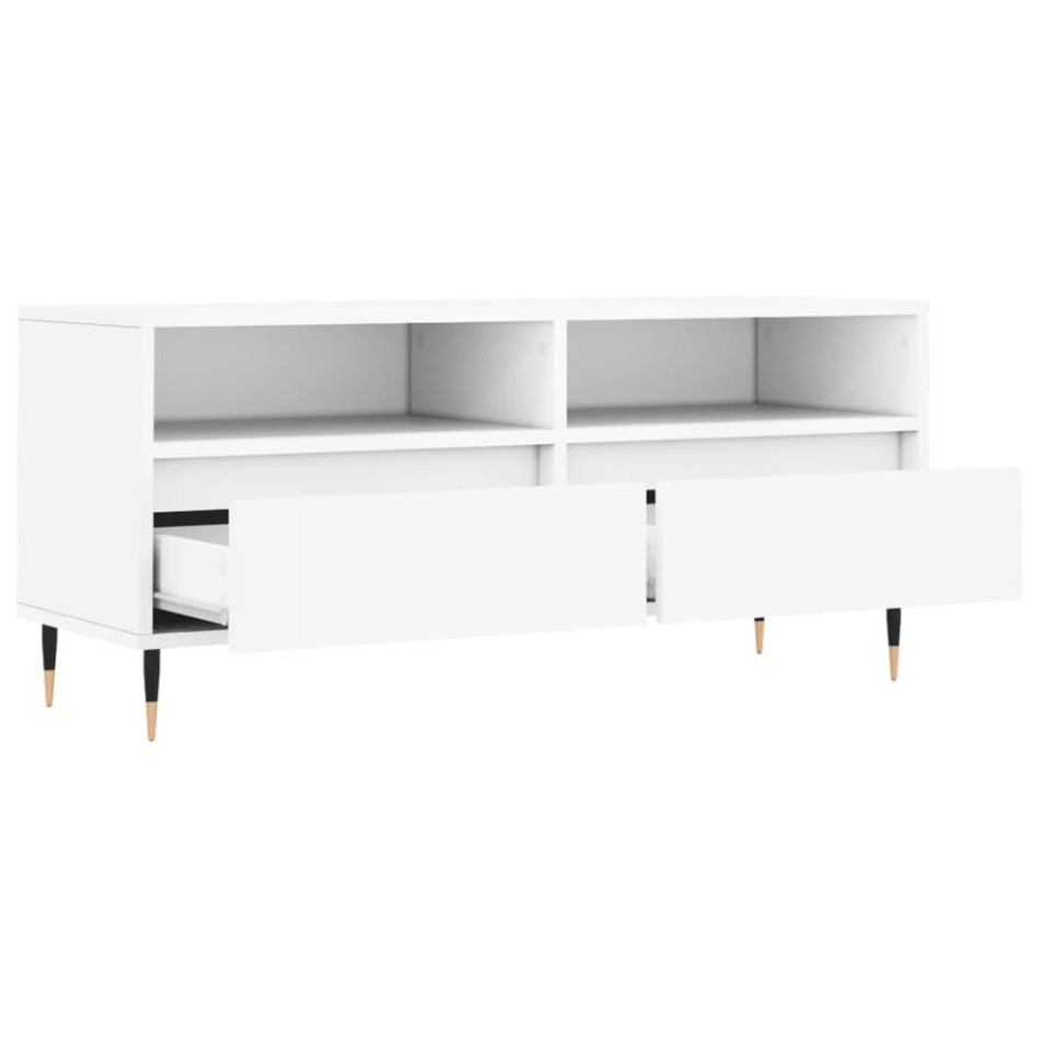 Mueble para TV madera contrachapada blanco 100x34,5x44,5