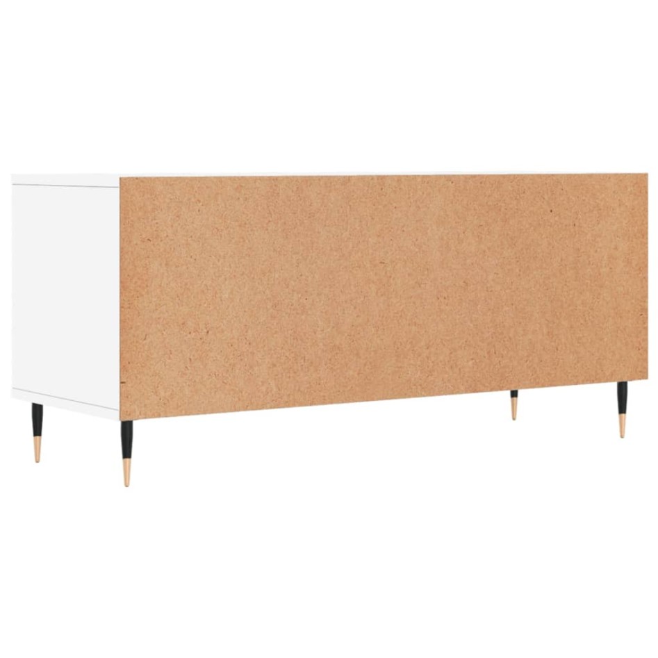 Mueble para TV madera contrachapada blanco 100x34,5x44,5