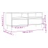 Mueble para TV madera contrachapada blanco 100x34,5x44,5