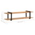 Mueble para TV madera maciza de acacia 160x40x40