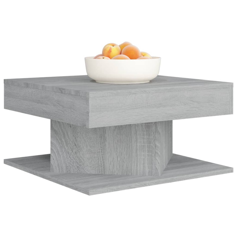 Mesa de centro madera de ingeniería gris Sonoma 57x57x30