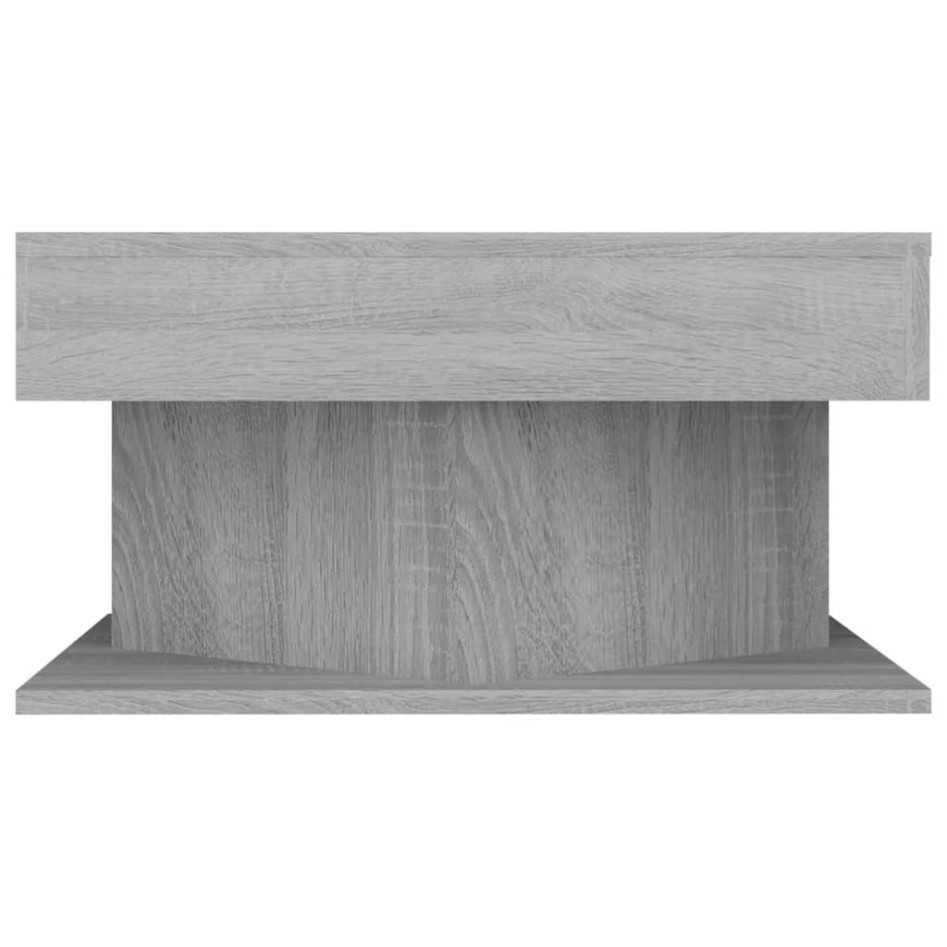 Mesa de centro madera de ingeniería gris Sonoma 57x57x30