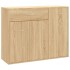 Aparador de madera contrachapada color roble Sonoma 88x30x70