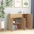 Aparador de madera contrachapada color roble Sonoma 88x30x70
