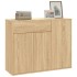 Aparador de madera contrachapada color roble Sonoma 88x30x70