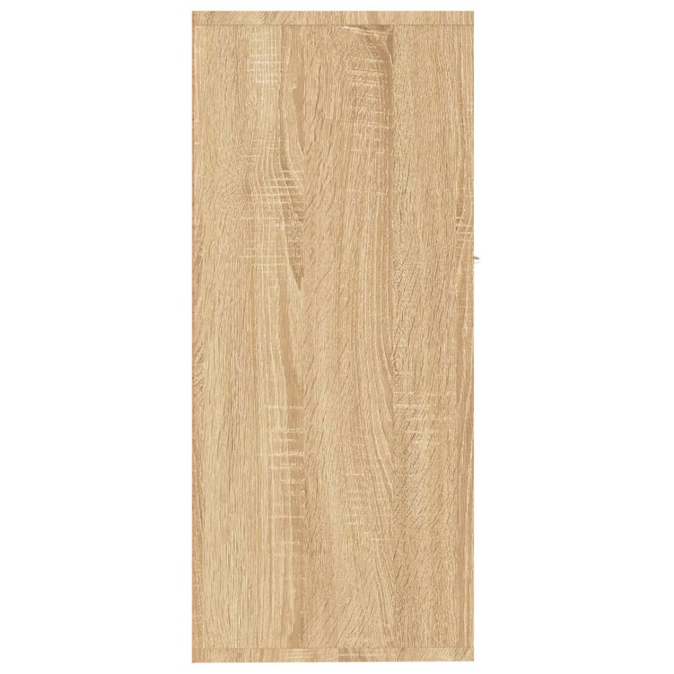 Aparador de madera contrachapada color roble Sonoma 88x30x70