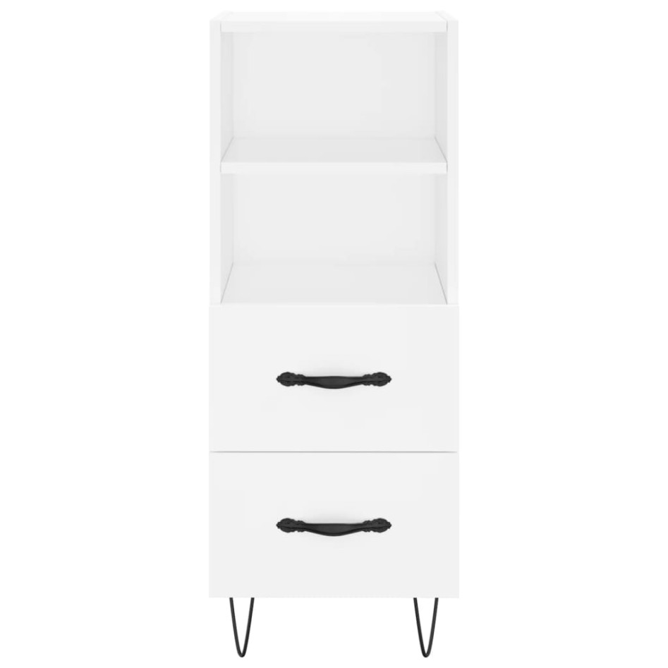 Aparador madera de ingeniería blanco 34,5x34x90