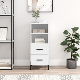 Aparador madera de ingeniería blanco 34,5x34x90