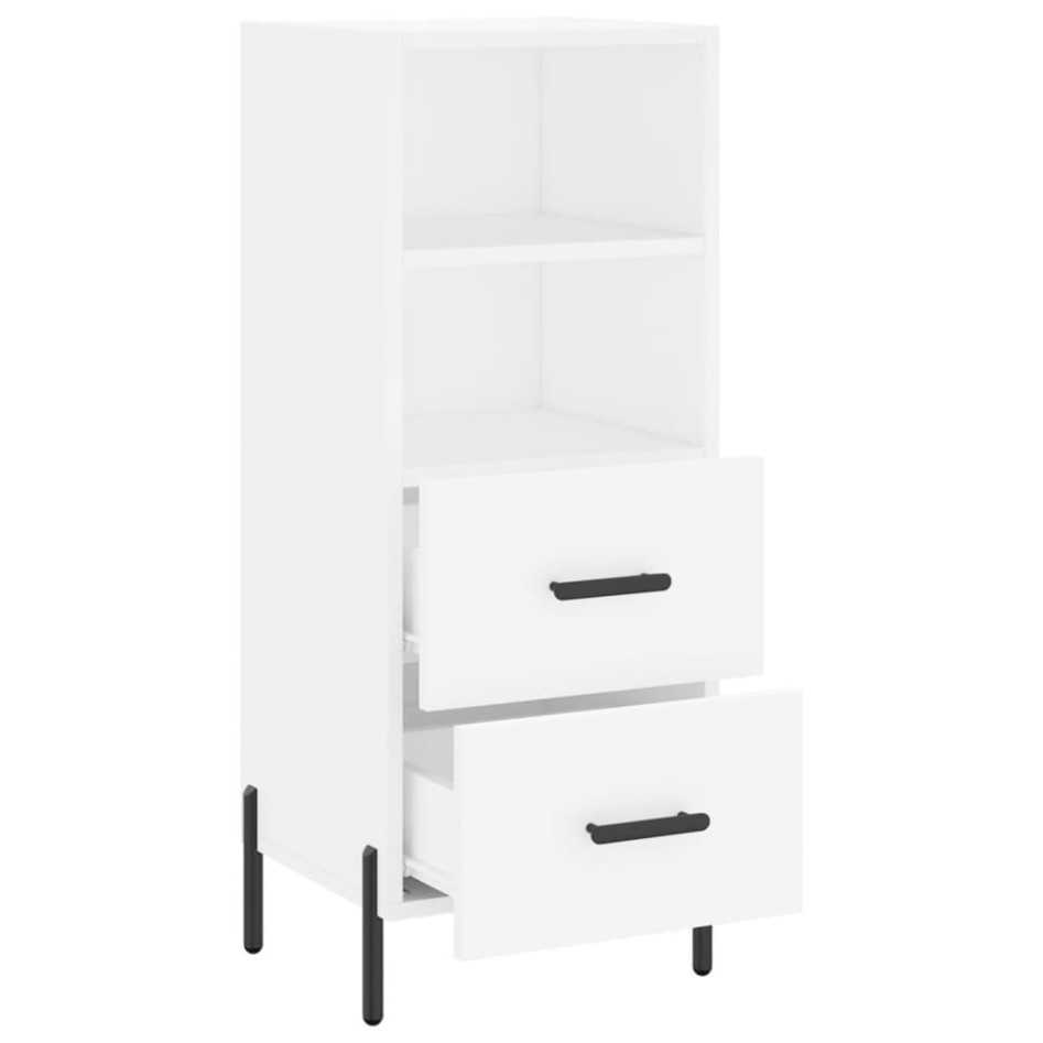 Aparador madera de ingeniería blanco 34,5x34x90