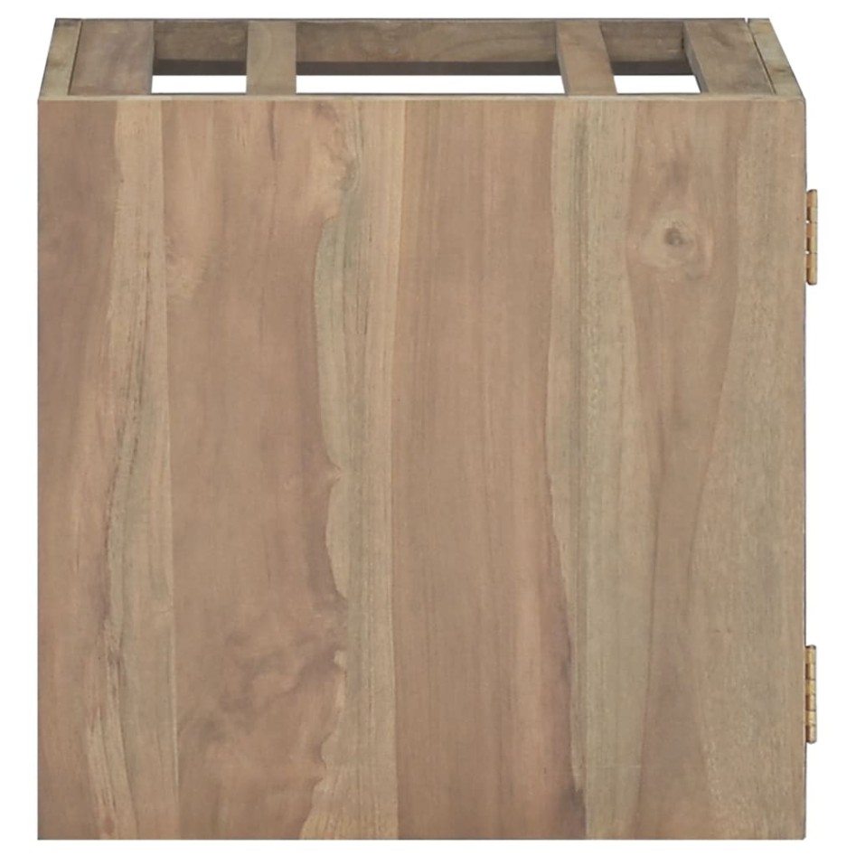 Armario de baño de pared madera maciza de teca 46x25,5x40