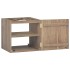 Armario de baño de pared madera maciza de teca 46x25,5x40
