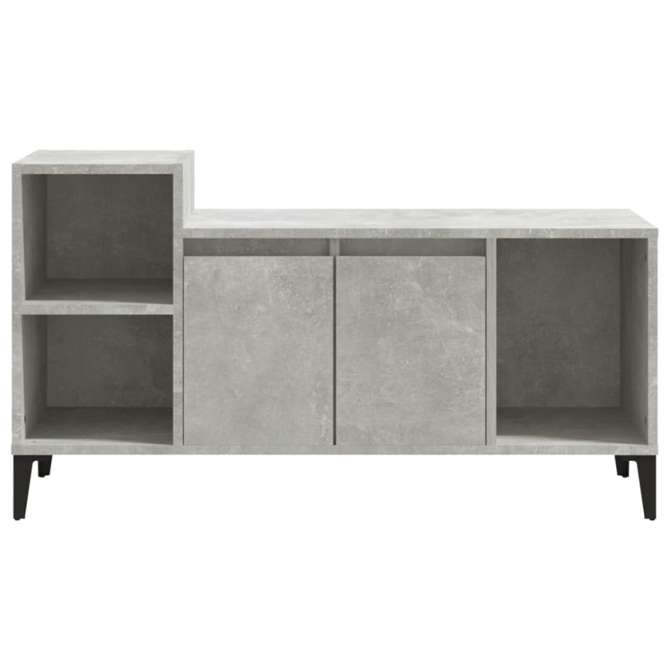 Mueble para TV madera contrachapada gris hormigón 100x35x55