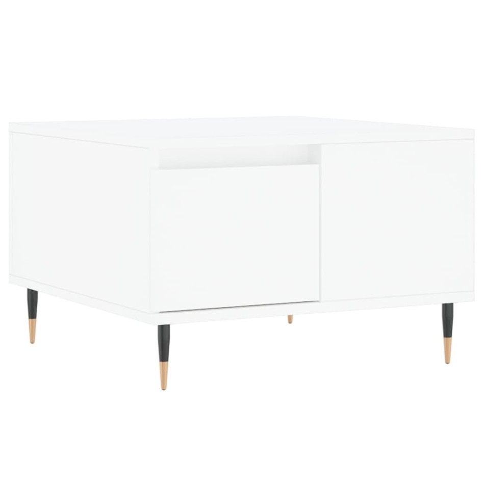 Mesa de centro madera contrachapada blanco 55x55x36,5