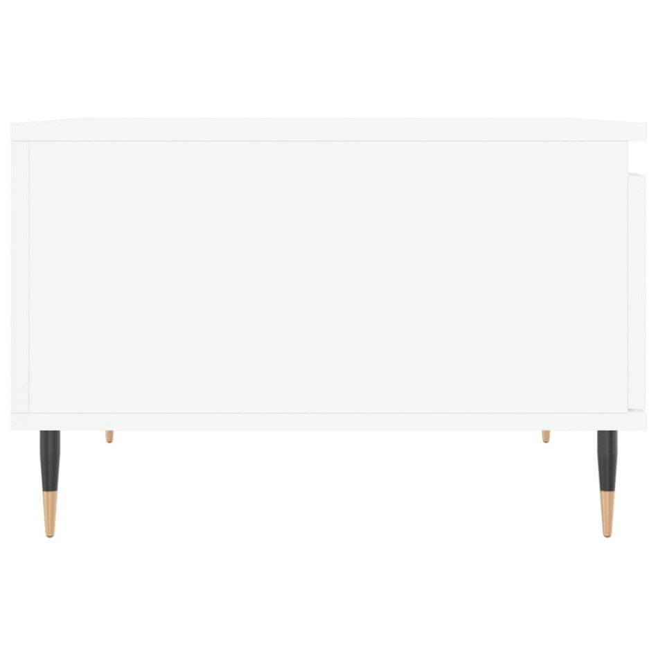 Mesa de centro madera contrachapada blanco 55x55x36,5