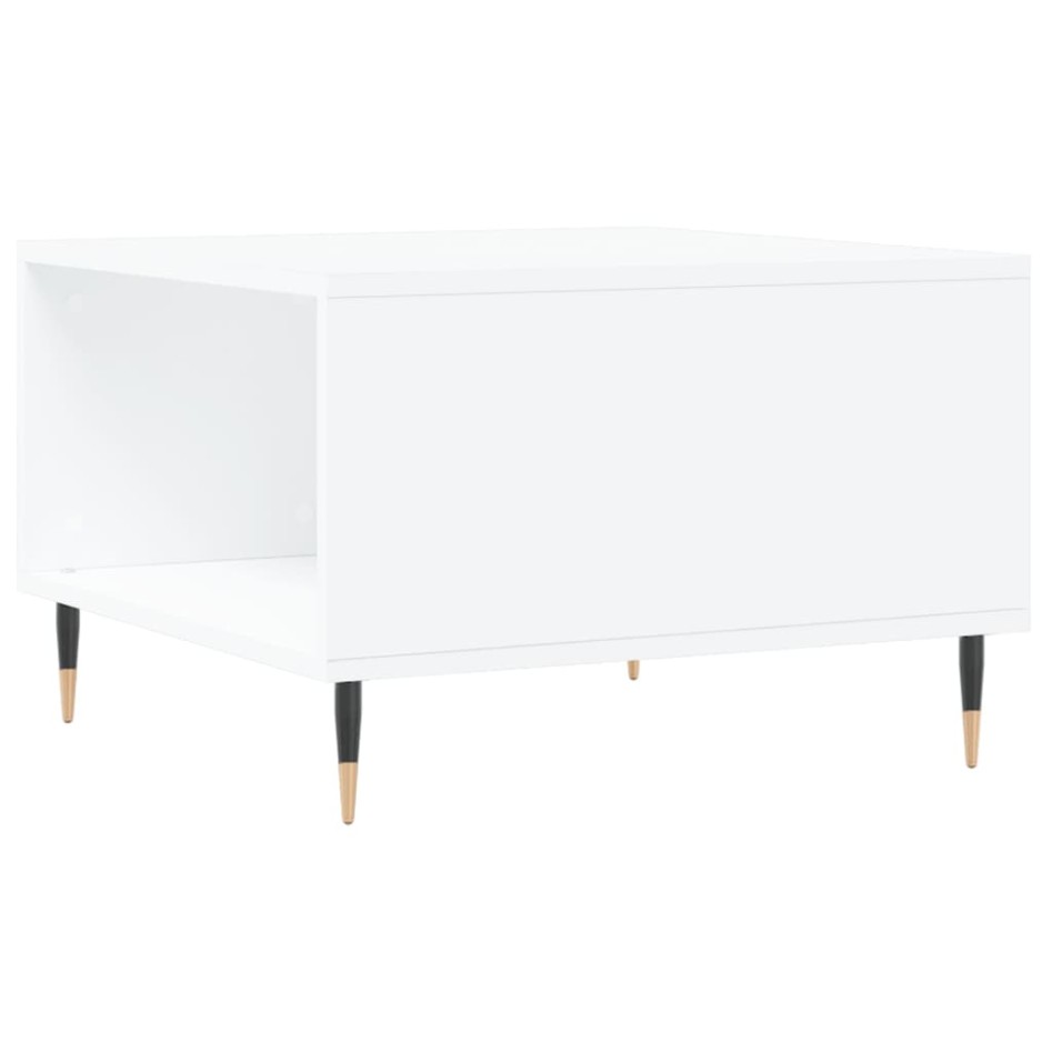 Mesa de centro madera contrachapada blanco 55x55x36,5