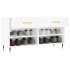 Banco zapatero madera de ingeniería blanco 102x35x55