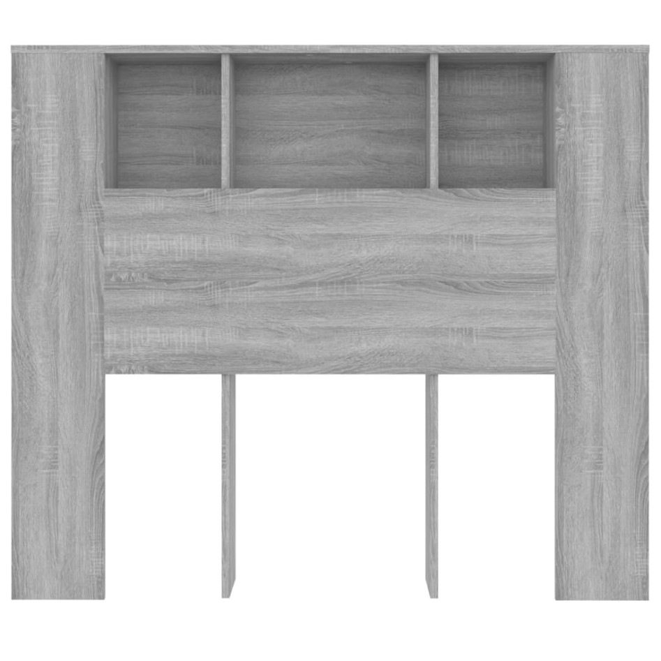 Mueble cabecero gris Sonoma 120x18,5x102,5