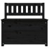 Banco de madera maciza de pino negro 80x41x77