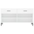 Banco zapatero madera de ingeniería blanco 102x35x55
