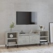 Mueble para TV madera contrachapada gris hormigón 160x35x55 cm