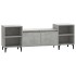 Mueble para TV madera contrachapada gris hormigón 160x35x55
