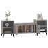 Mueble para TV madera contrachapada gris hormigón 160x35x55